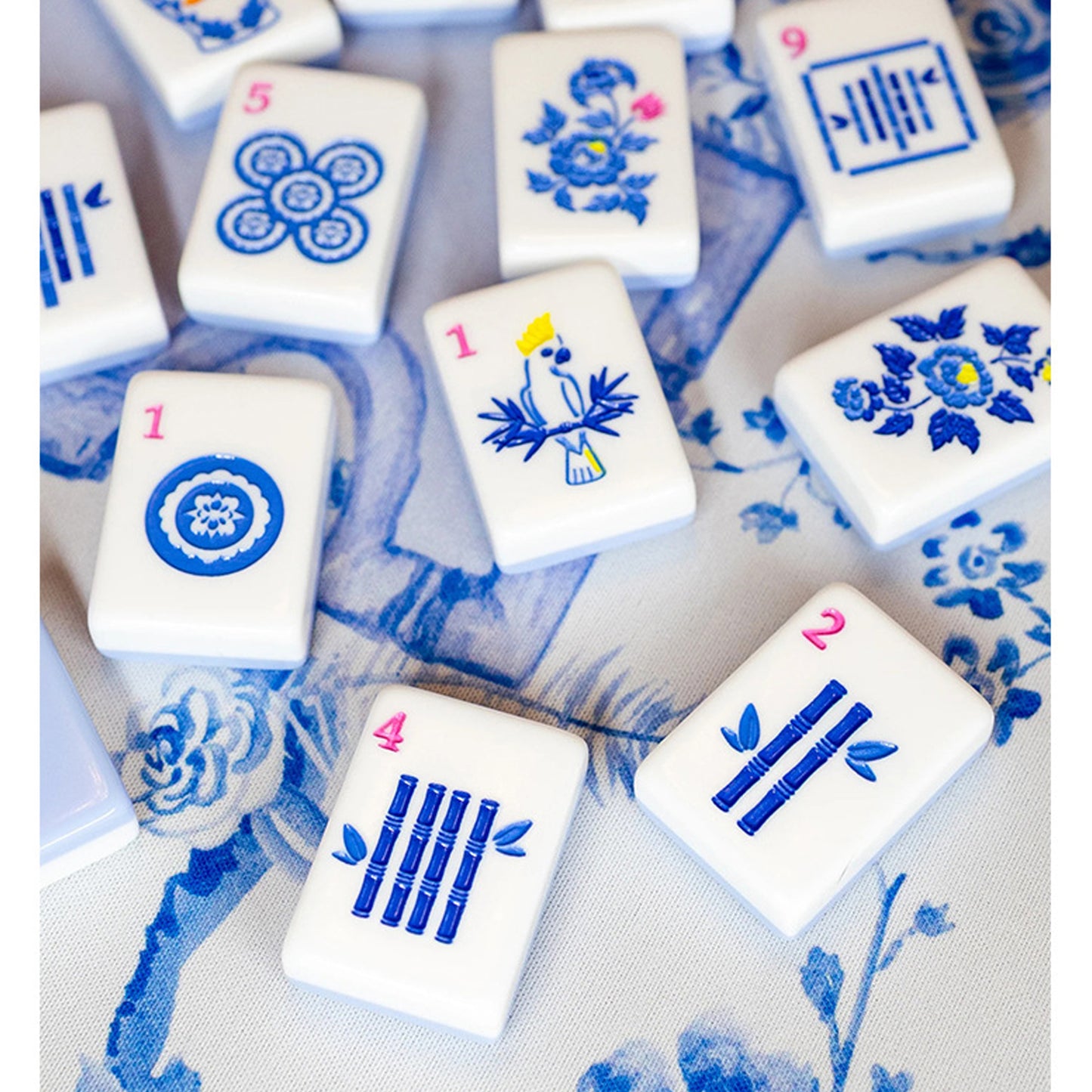 Blue mahjong tiles mahjong tiles Mahjong Acrylic Mahjong Tiles