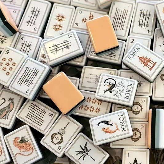 White Lotus mahjong tiles mahjong tiles Mahjong Acrylic Mahjong Tiles