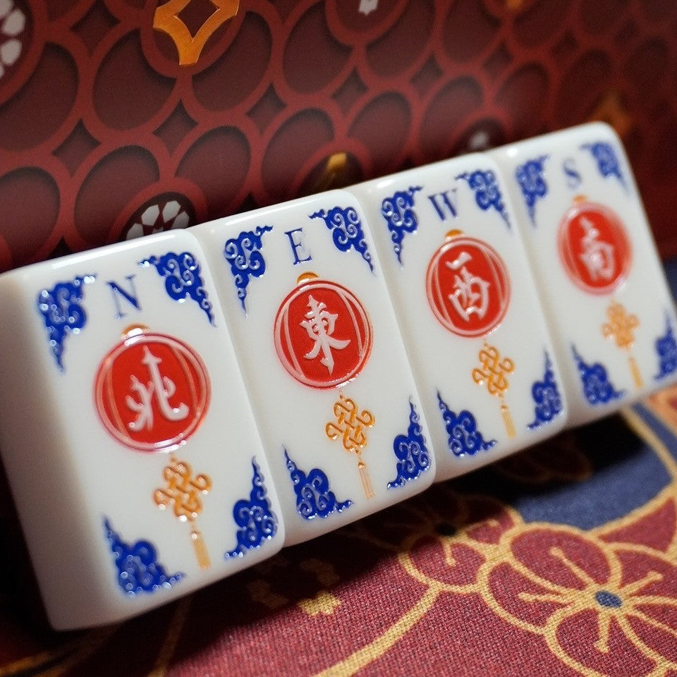 Blue Diamond Mahjong Tiles  (32X23X15mm)