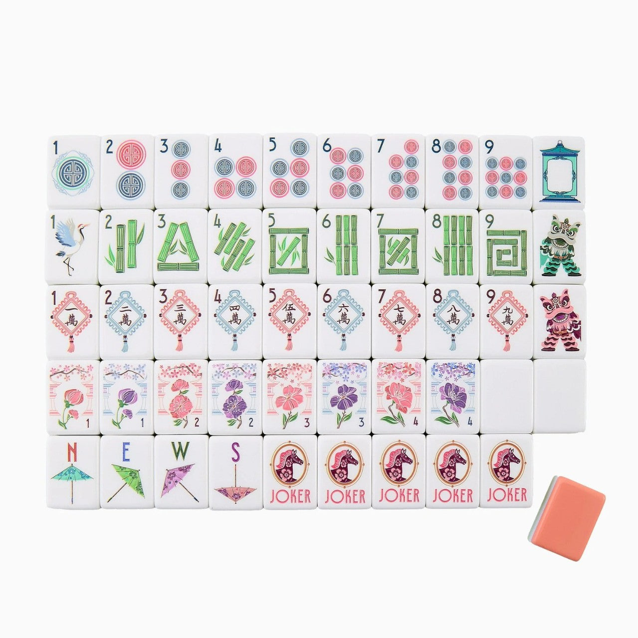 America Orange Horse Mahjong Tiles  (31.5*23*16mm)