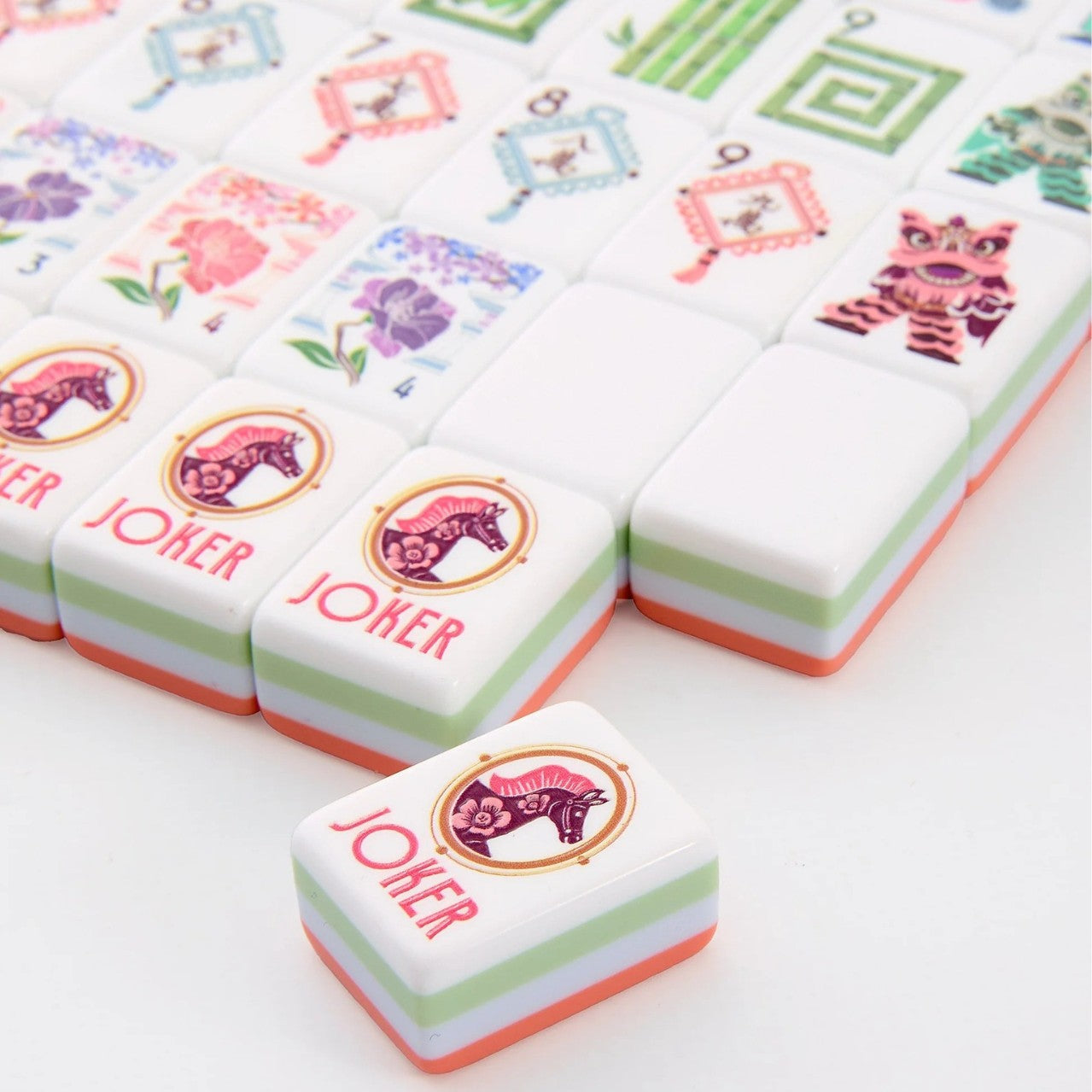 America Orange Horse Mahjong Tiles  (31.5*23*16mm)