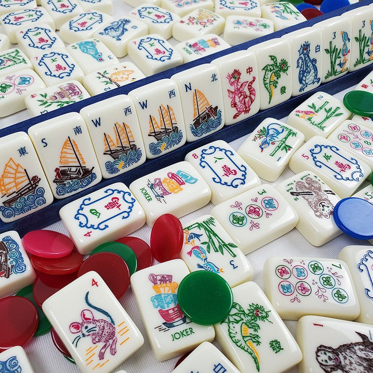 Cream Nature Mahjong Tiles  (38X25X18mm)