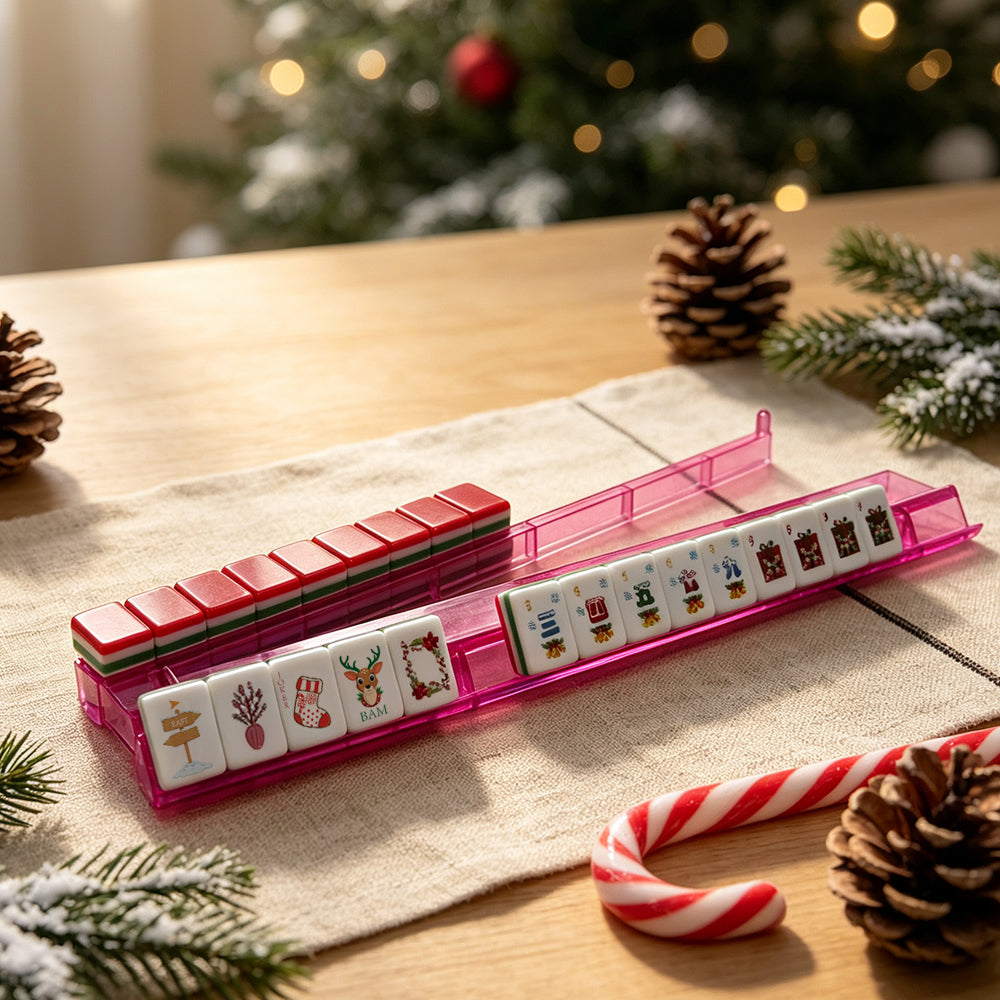 Christmas Mahjong Tile  Four-Layer Mahjong Acrylic Mahjong Tiles(31.5*16*23mm)