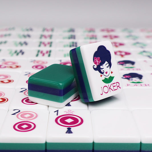 Green Mahjong Tile  Four-Layer Mahjong Acrylic Mahjong Tiles