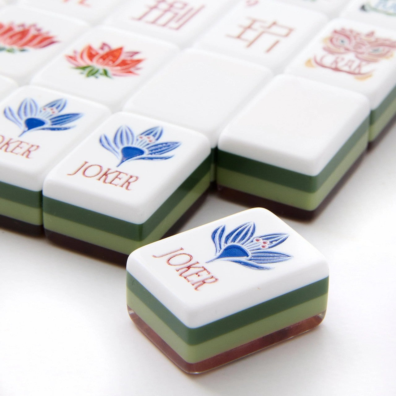 Wooden Acrylic Mahjong Tiles  (31.5*23*16mm)