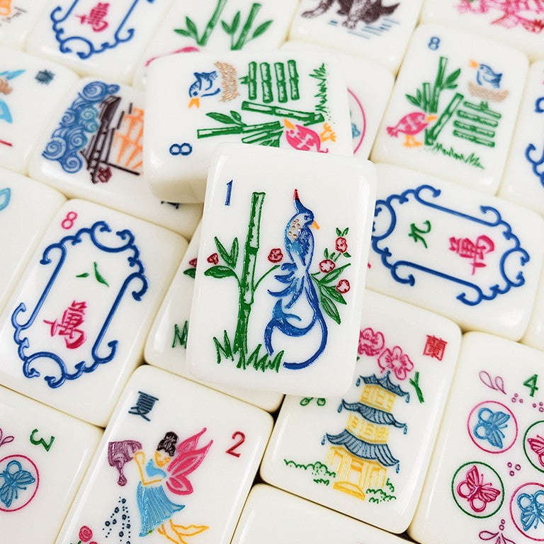 Cream Nature Mahjong Tiles  (38X25X18mm)