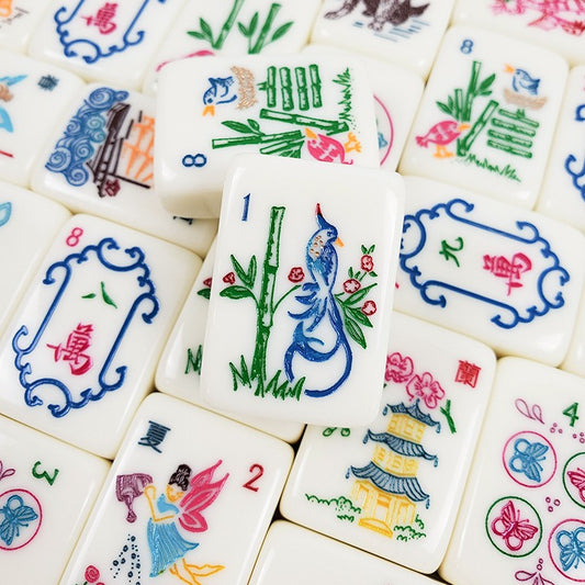 Cream Nature Mahjong Tiles  (38X25X18mm)