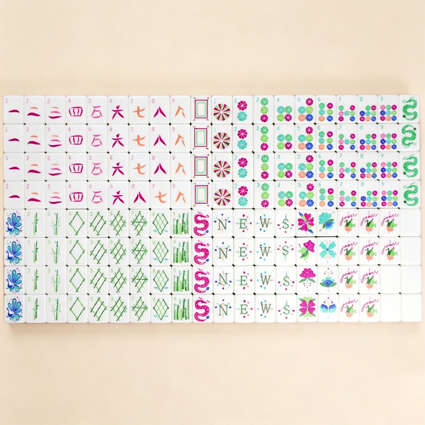 Crown Mahjong Tile  Four-Layer Mahjong Acrylic Mahjong Tiles