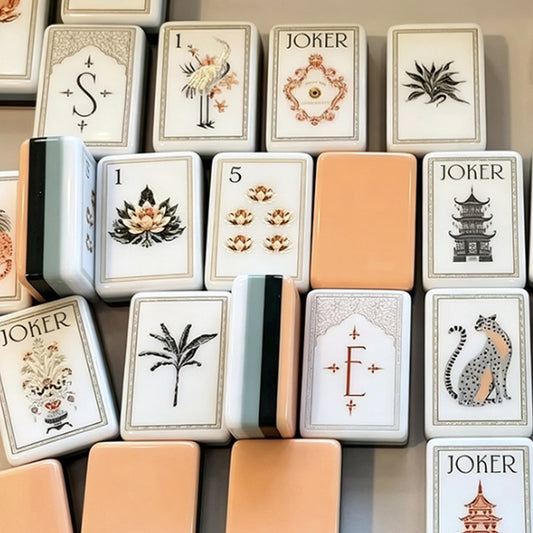 White Lotus mahjong tiles mahjong tiles Mahjong Acrylic Mahjong Tiles