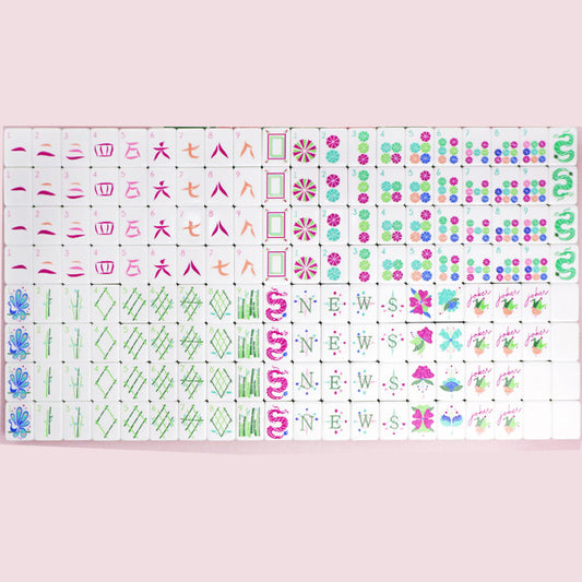American-style Hand-pulled Hot Pink Mahjong