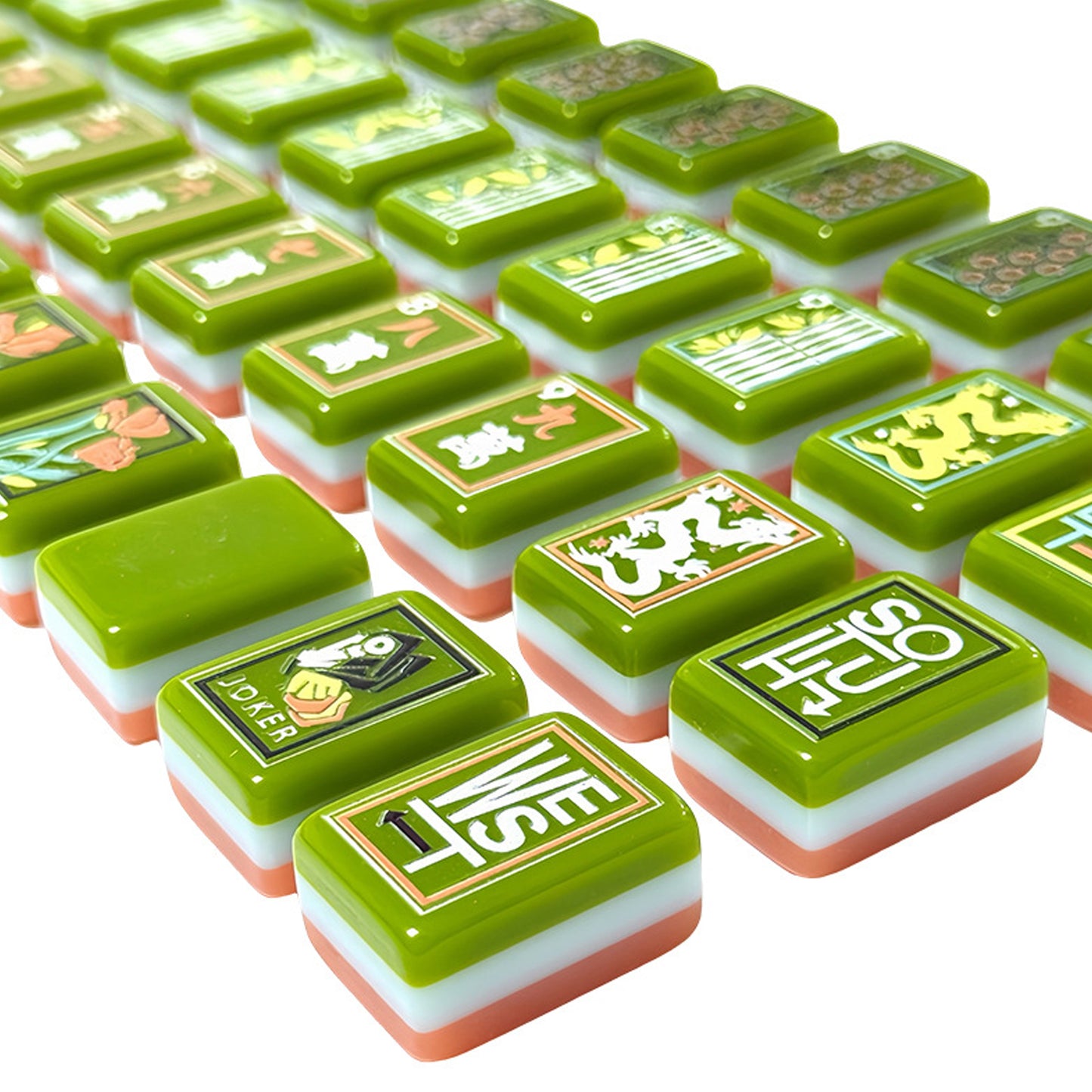 America Mahjong Tile  Four-Layer Mahjong Acrylic Mahjong Tiles oh my mahjong tiles