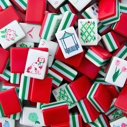 Christmas Mahjong Tile  Four-Layer Mahjong Acrylic Mahjong Tiles