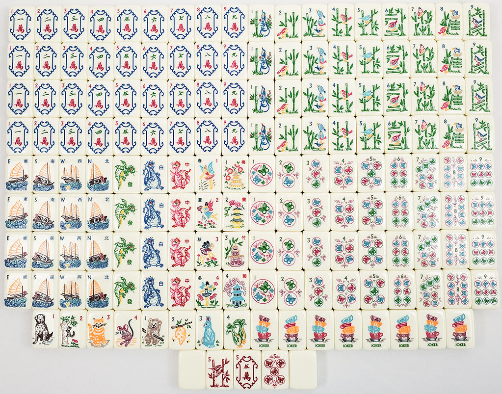 Cream Nature Mahjong Tiles  (38X25X18mm)