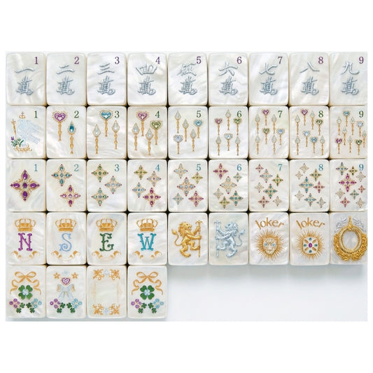 Pearls Mahjong Tile  Four-Layer Mahjong Acrylic Mahjong Tiles