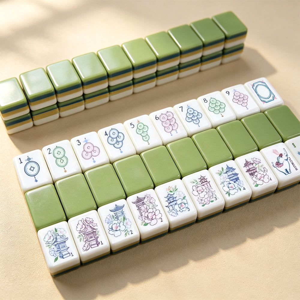 Sage Mahjong Tiles  (31.5*23*13mm)