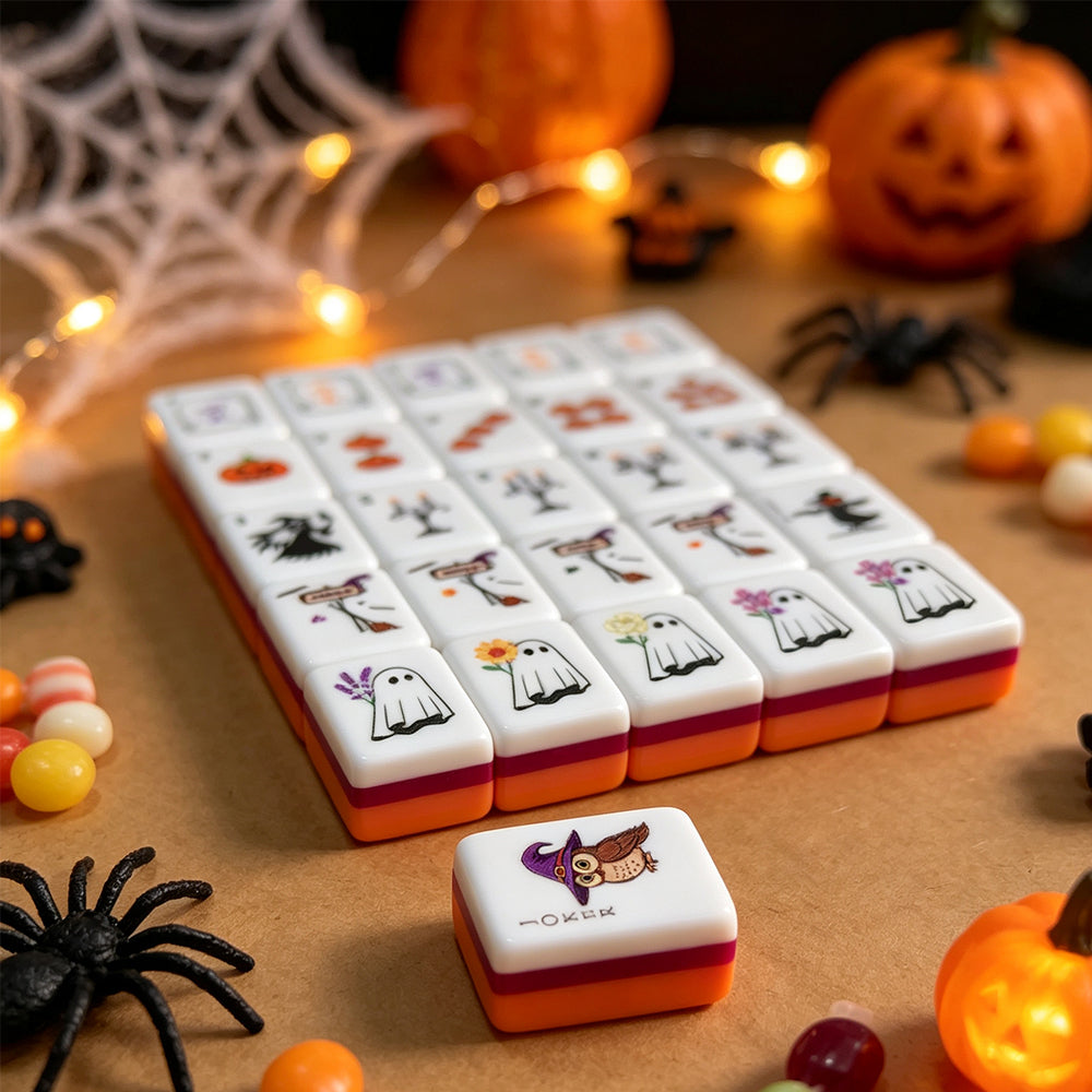 Halloween Mahjong Tile  Four-Layer Mahjong Acrylic Mahjong Tiles oh my mahjong tiles