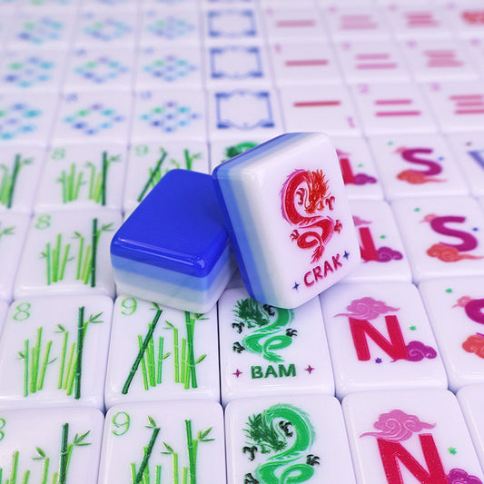2026 New Mahjong American-style Hand-pulled 166pcs