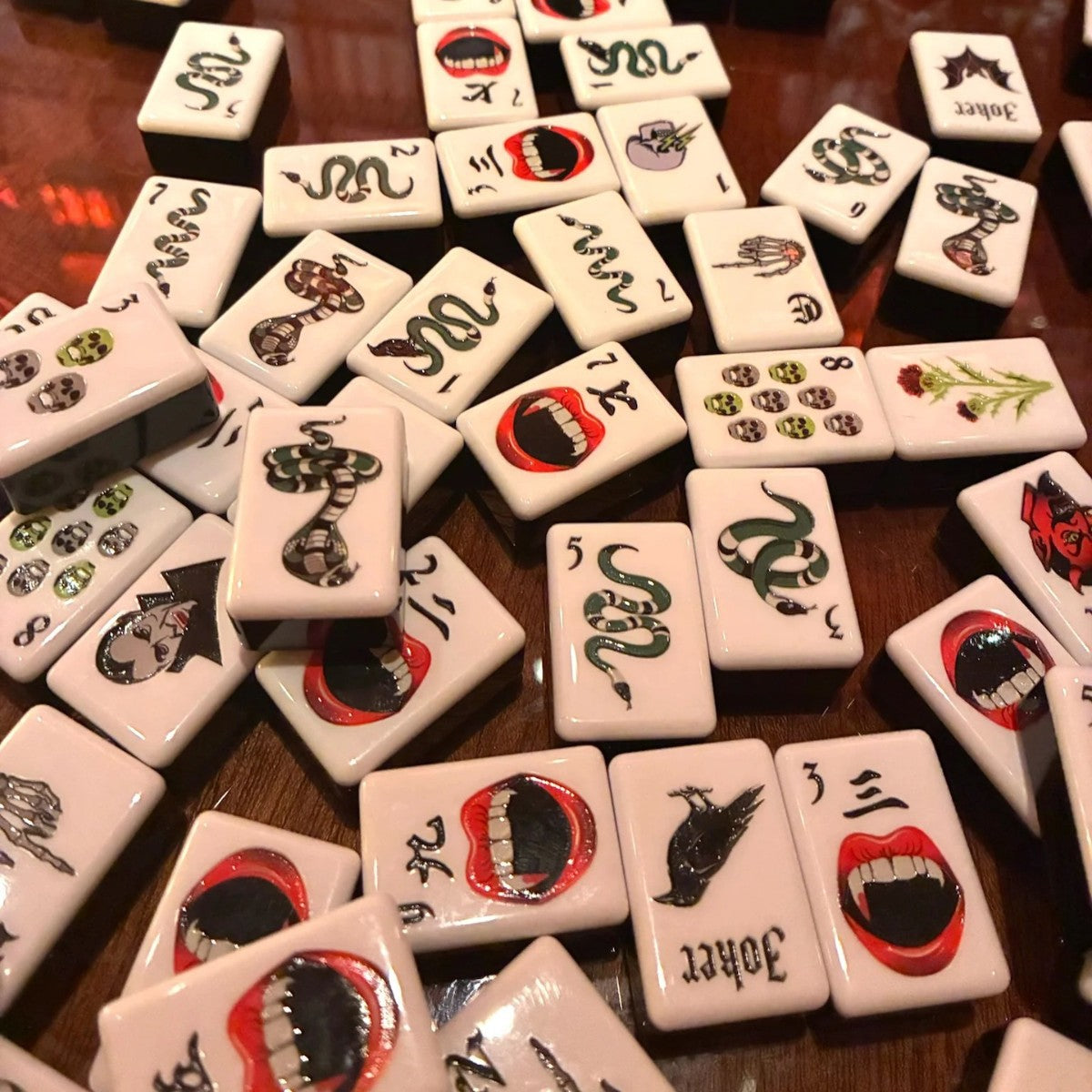 Halloween Mahjong Tiles  (32X23X15mm)